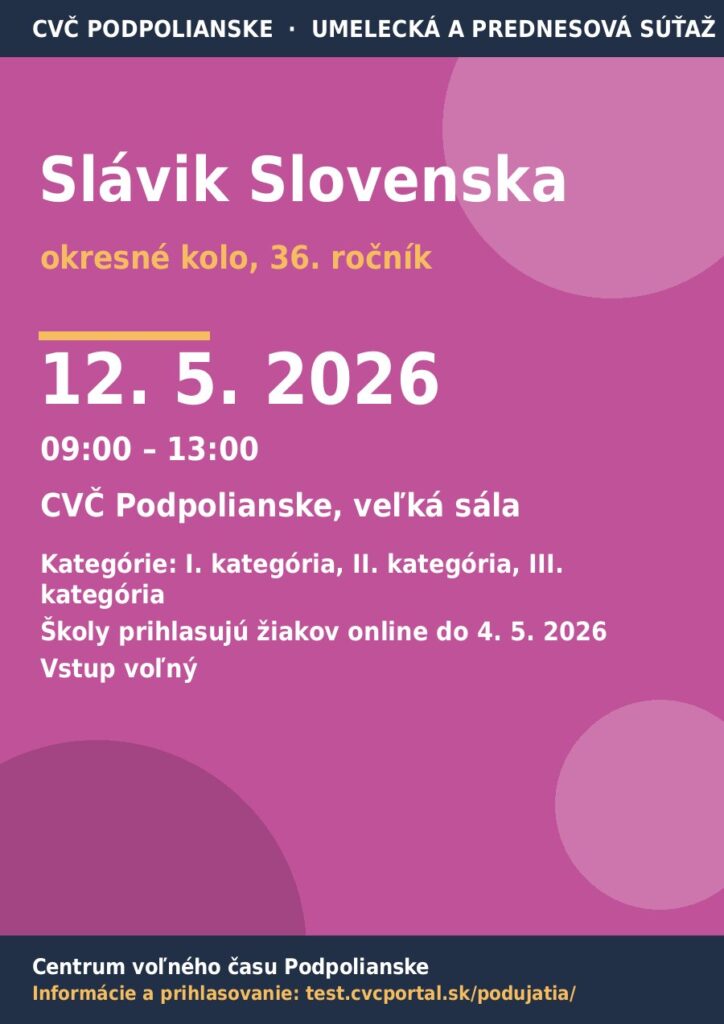 Plagát: Slávik Slovenska