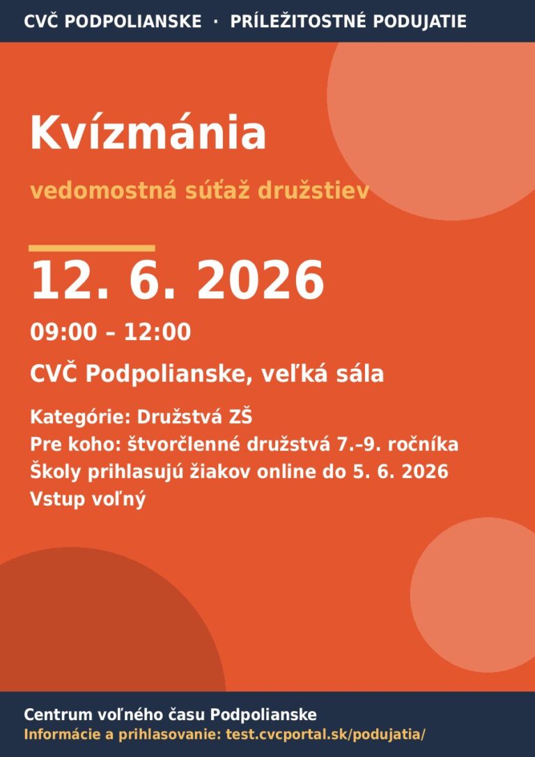Plagát – Kvízmánia